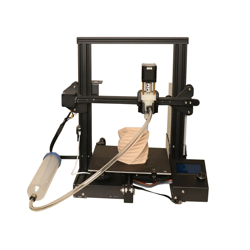 Ceramic 3D printer ceramic clay exturder For 3D printer modified screw extruder extrusion head