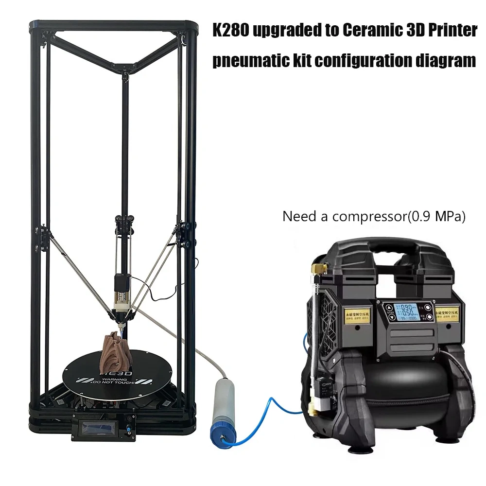 Ceramic 3D printer ceramic clay exturder For 3D printer modified screw extruder extrusion head
