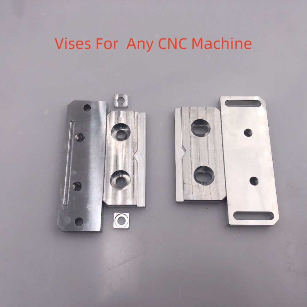 1 Pair CNC  Machined Raw Material  Modular Vise System M8  For Any CNC Compatable with  Carvera and Carvera Air Design By Double T