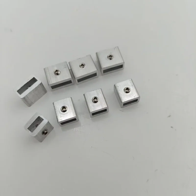 2pcs CNC Machined aluminum 2GT 6MM/9/10mm belt clip clamps for DIY 3D printer CNC Belt Clip with M3 Set fixing screw