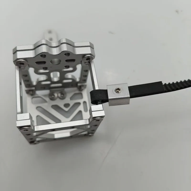 2pcs CNC Machined aluminum 2GT 6MM/9/10mm belt clip clamps for DIY 3D printer CNC Belt Clip with M3 Set fixing screw