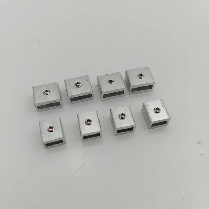 2pcs CNC Machined aluminum 2GT 6MM/9/10mm belt clip clamps for DIY 3D printer CNC Belt Clip with M3 Set fixing screw