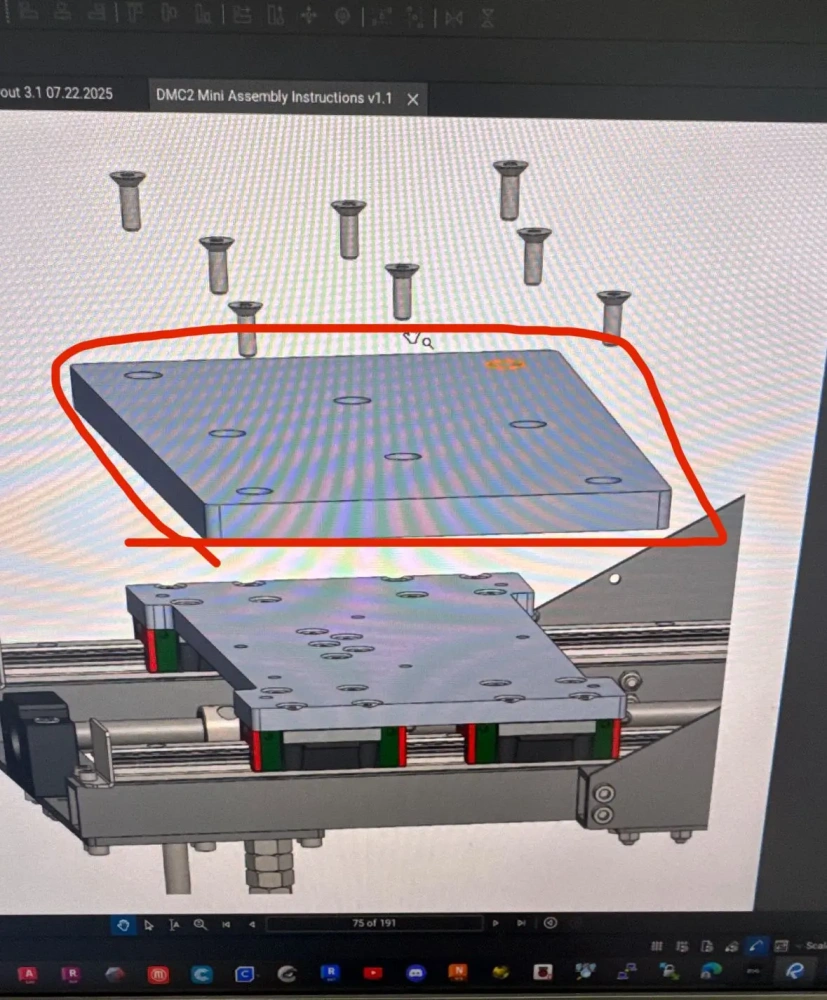 Funssor Raw Material Shariff DMC2 Mini  aluminum build plate 15mm for Desktop CNC DMC2 Mini Printer