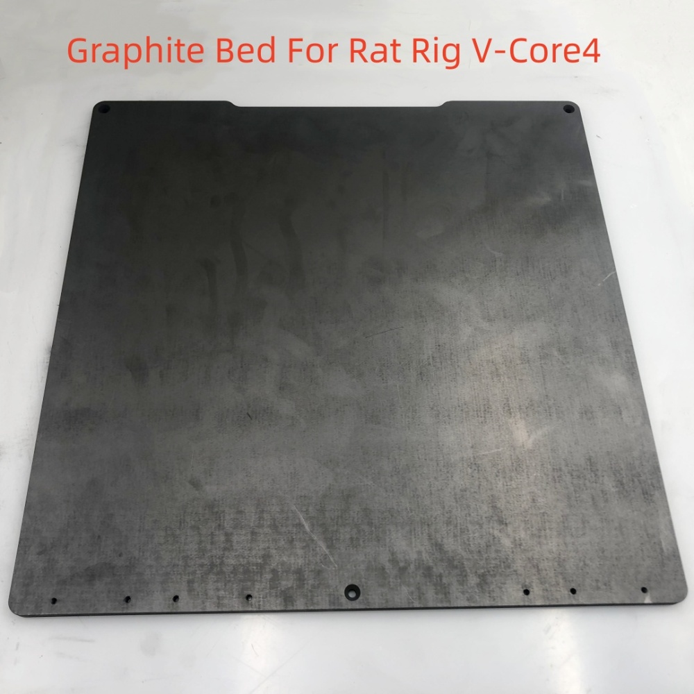 Funssor  8MM Thickness Graphite Bed  For Rat Rig V-Core4  300MM/400MM/500MM Build