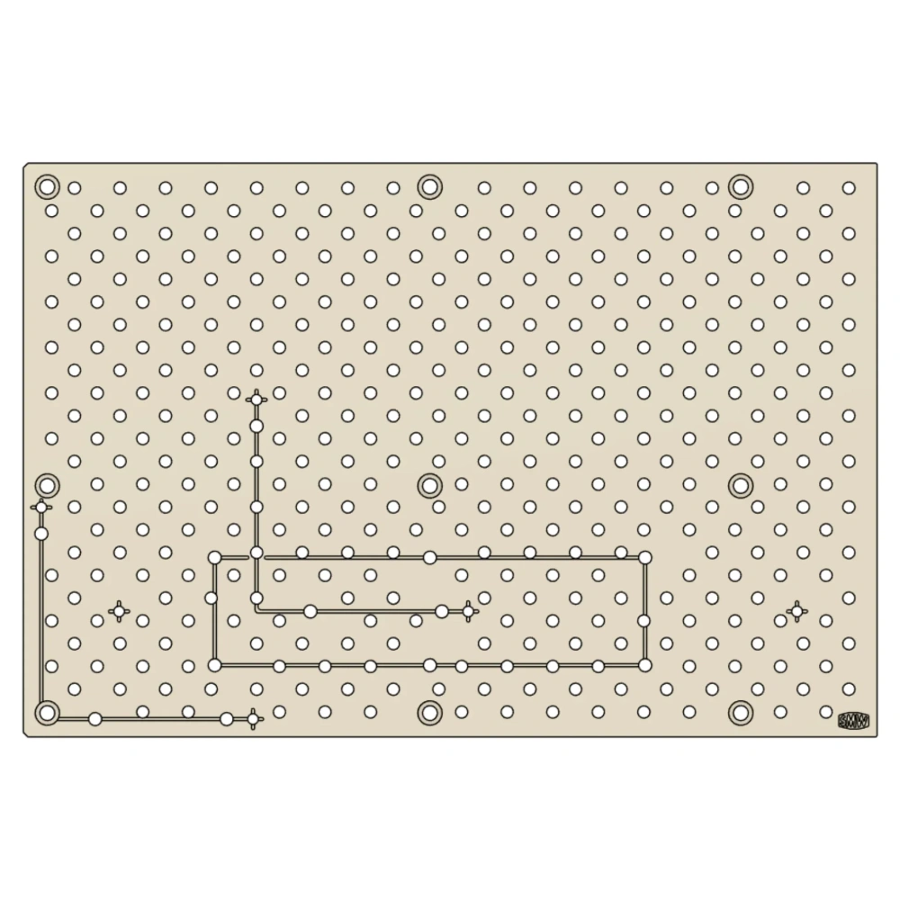 Funssor Makera Carvera Fixture Tooling Plate M6 Hole Pattern