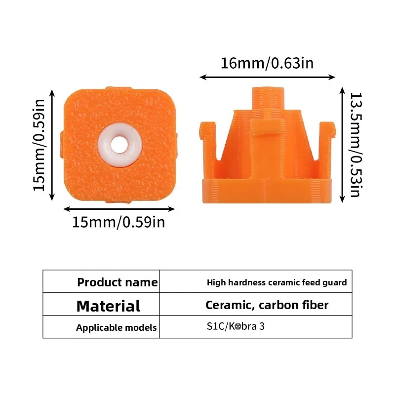 4PCS/lot Anycubic S1C/Kobra 3 Combo Ceramic Feed Protector ACE Pro