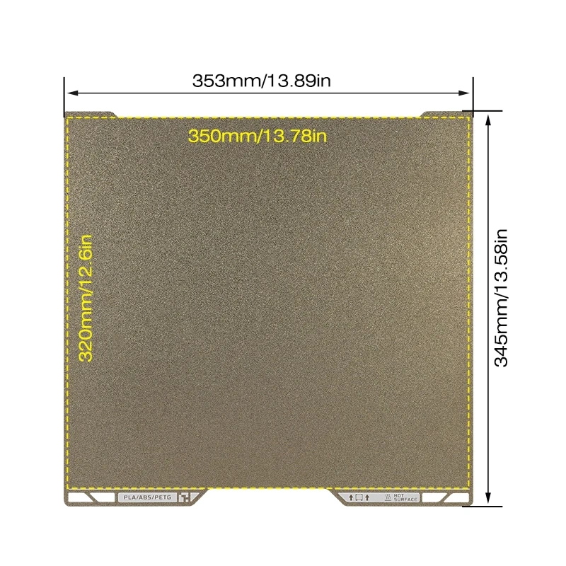 Funssor Bambulab H2D 3D Printer Double-sided texture PEI Sheet spring steel plate