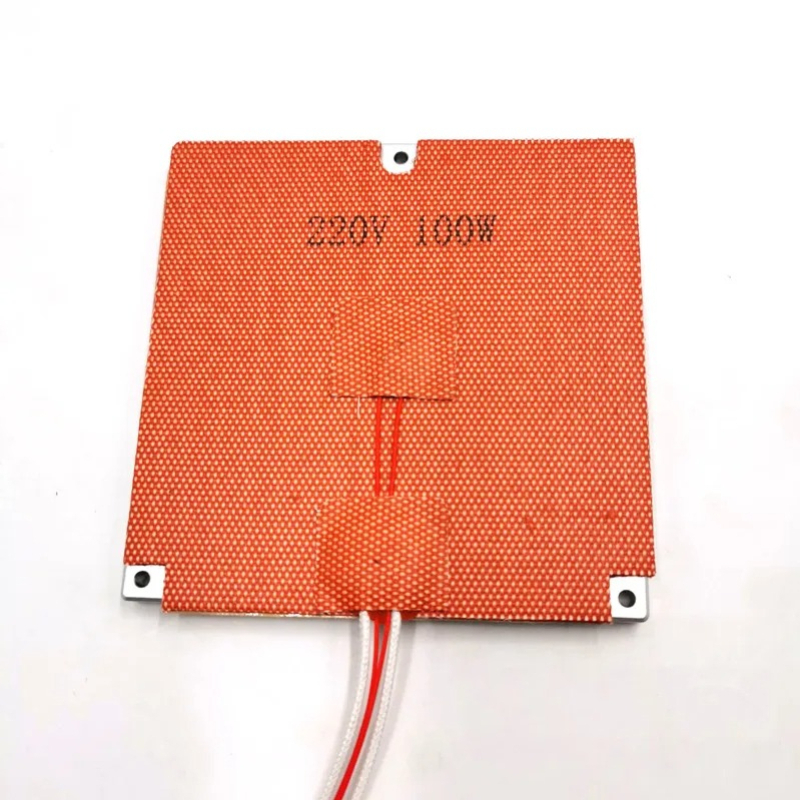 Funssor  24/110/220V 100W silicone Heater with 3M Backing  silicone heat pad 120x120mm for Voron0.1 V0 3D printer upgrade