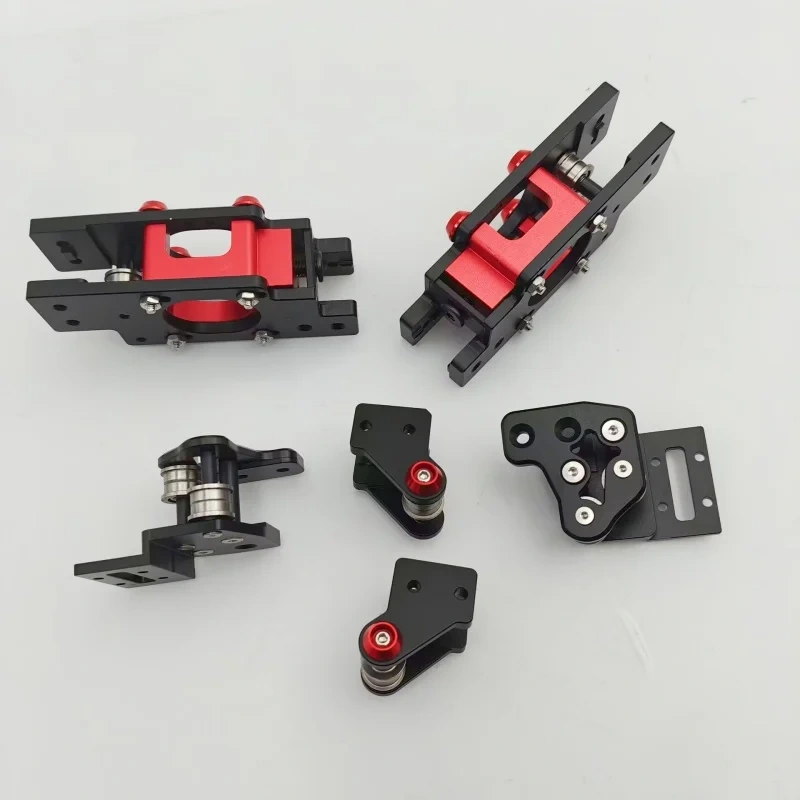 Funssor Salad Fork 3D Printer Aluminum CNC 2WD Ultimate Upgrade Kit AB Motor Plate Rear Tensioning Front Idler XY Joint