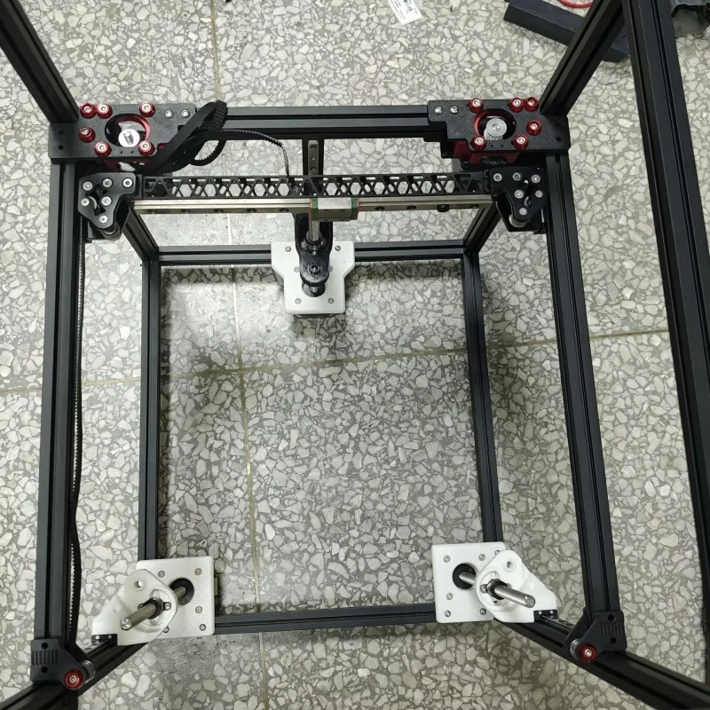 Funssor Salad Fork 3D Printer Aluminum CNC 2WD Ultimate Upgrade Kit AB Motor Plate Rear Tensioning Front Idler XY Joint