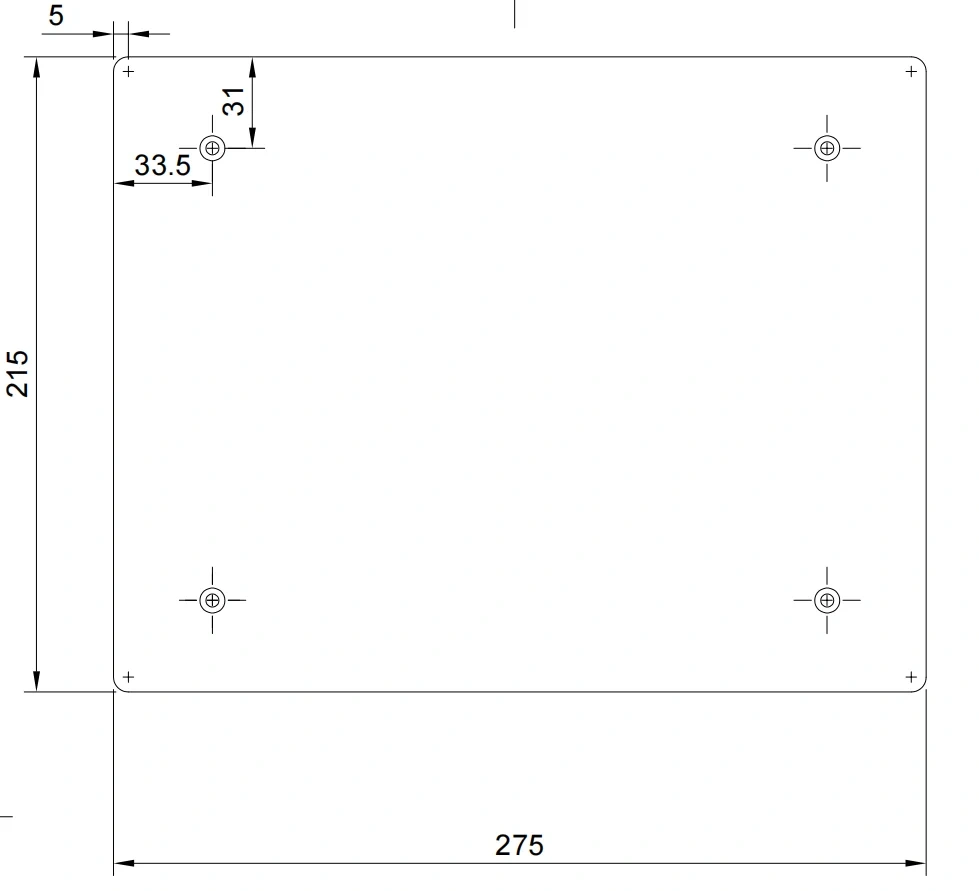 Funssor Flying Bear Ghost 3D printer MIC6 cast aluminum alloy bed build plate 6mm thickness 215X275MM