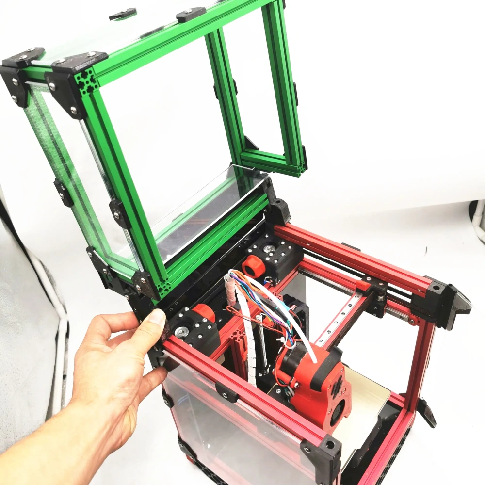 Funssor Voron 0.1 Voron0 3D Printer Acrylic Hinged Top Hat Kit 1515 Extrusion