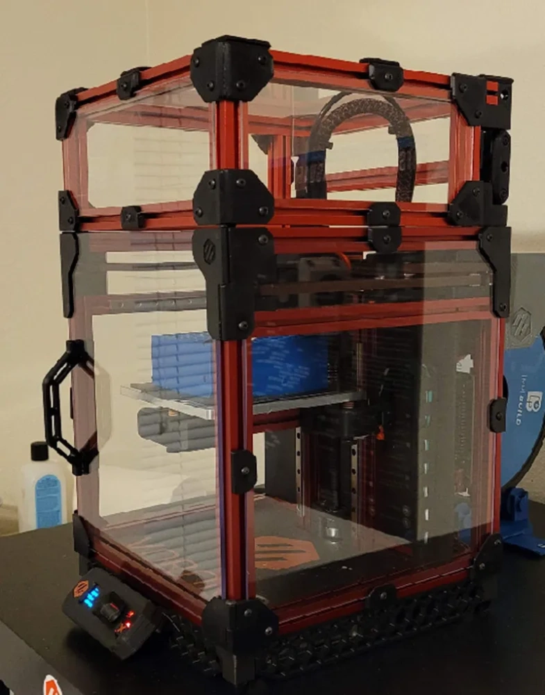 Funssor Voron 0.1 Voron0 3D Printer Acrylic Hinged Top Hat Kit 1515 Extrusion