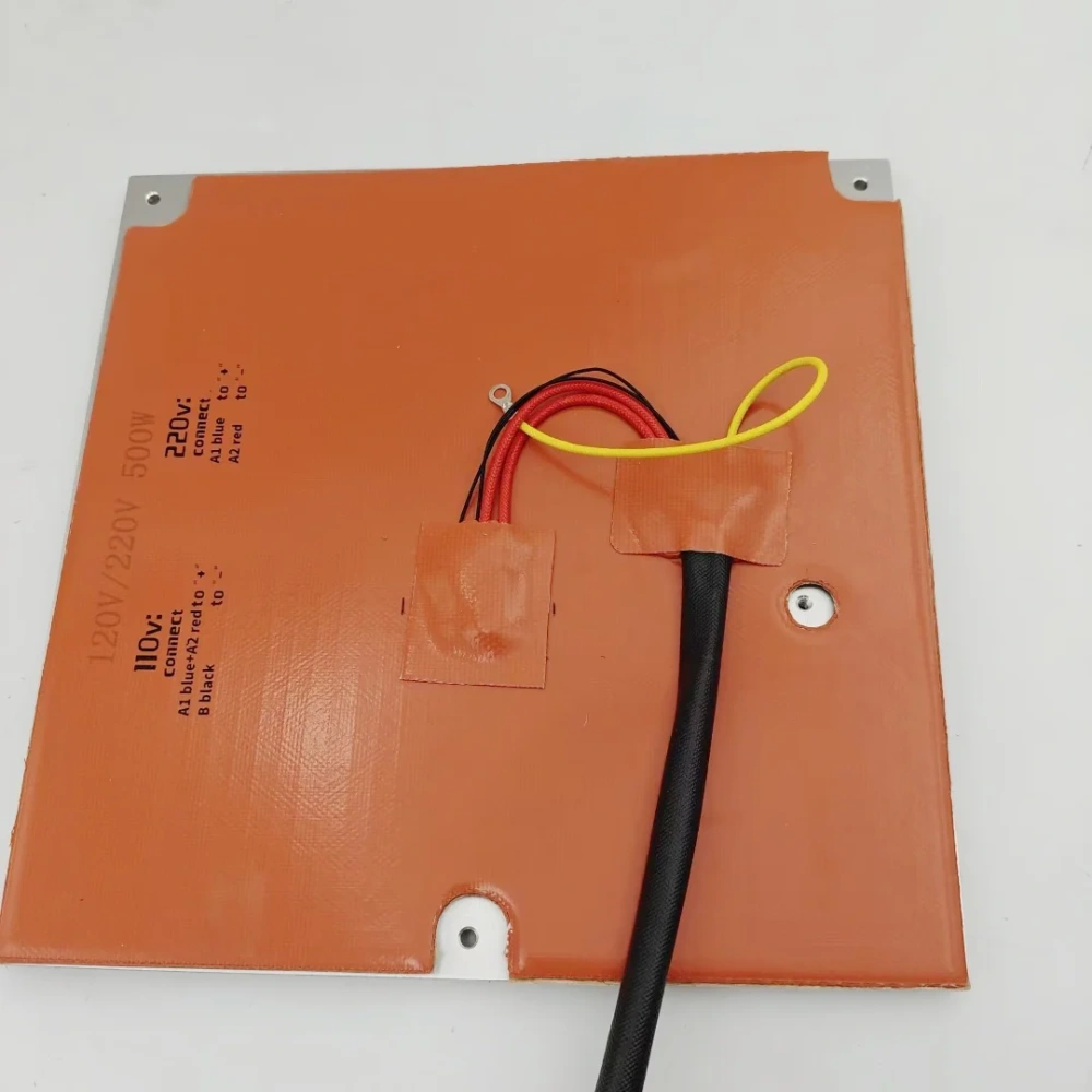 Funssor Qidi Q1 Pro 3D Printer 8mm Aluminum alloy CNC Heat Bed Build Plate 110/220V Silicone Heater Pad Upgrade Kit