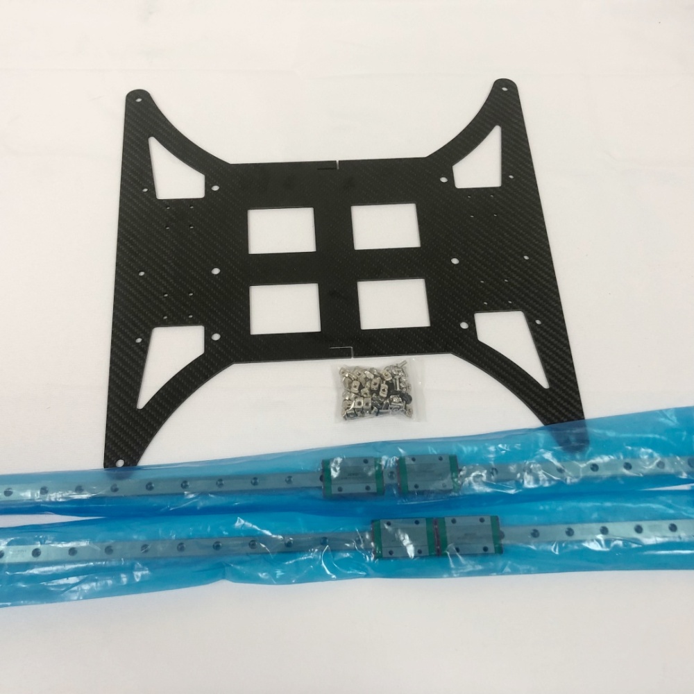 1set light weight Creality CR-10 S4/S5 3D pritner Hiwin original linear rail CF carbon fiber Y carriage upgrade kit MGN12H rail