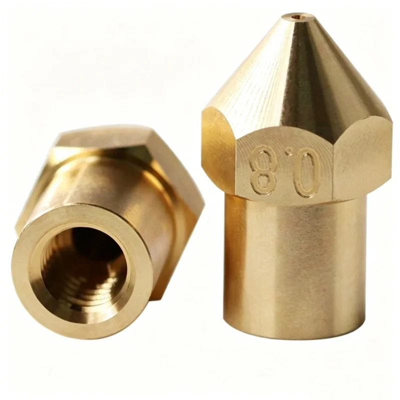 Funssor 2pcs CreatBot DE/DX 1.75/2.85mm Filament Brass Nozzle