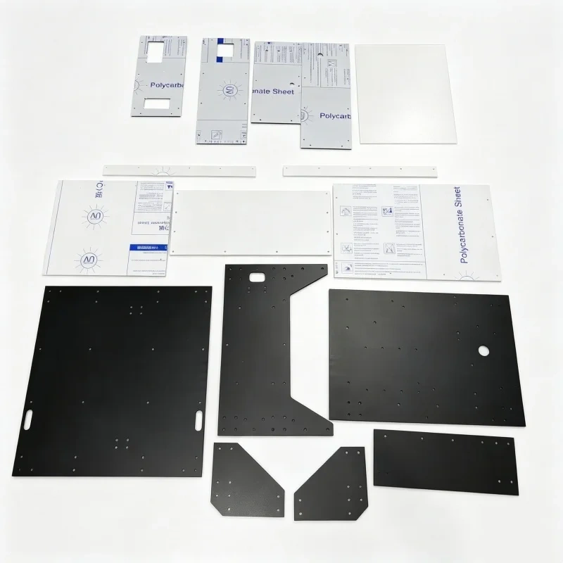 Funssor PC Polycarbonate Aluminum Alloy Enclosure Panel Kit For Voron Cascade CNC Mill Machine DIY Parts