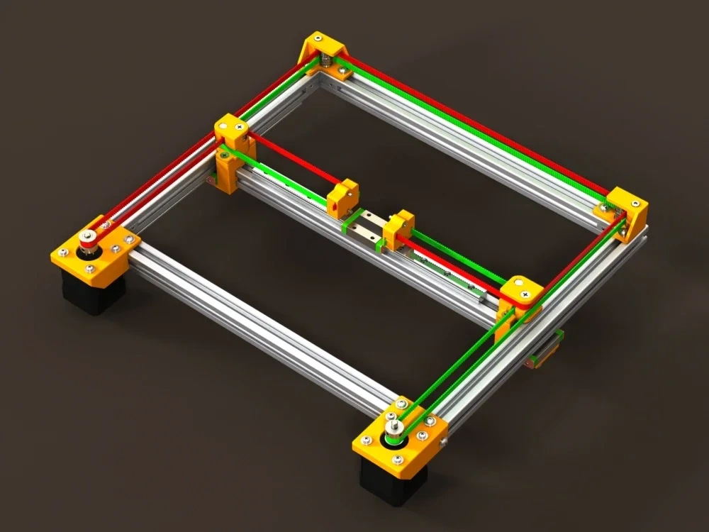 Funssor CoreXY Frame v.2.0 upgrade aluminum parts kit for laser 3D printer DIY 2020 extrusion frame MGN9C MGN12C linear