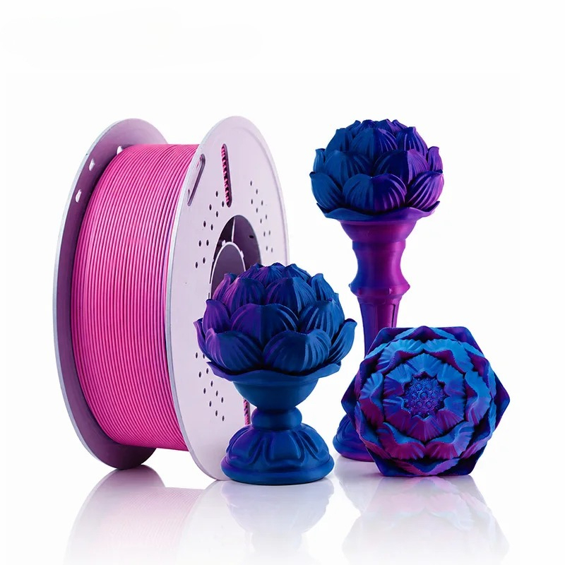 Funssor  Matte Tri-Color PLA+ Filament 1.75mm 1KG High Speed 3D Printer Filament Matte Triple Colors