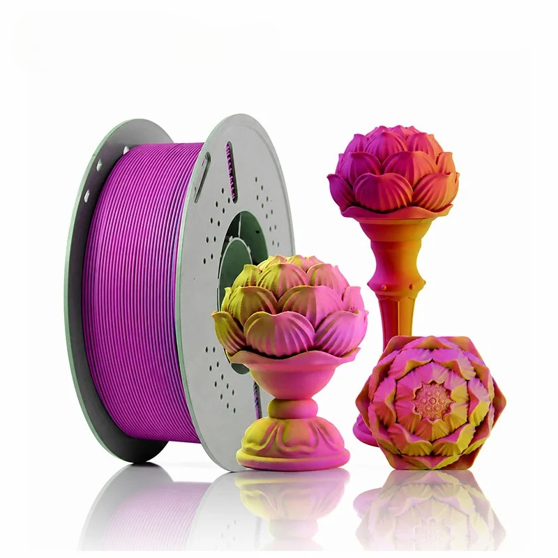 Funssor  Matte Tri-Color PLA+ Filament 1.75mm 1KG High Speed 3D Printer Filament Matte Triple Colors