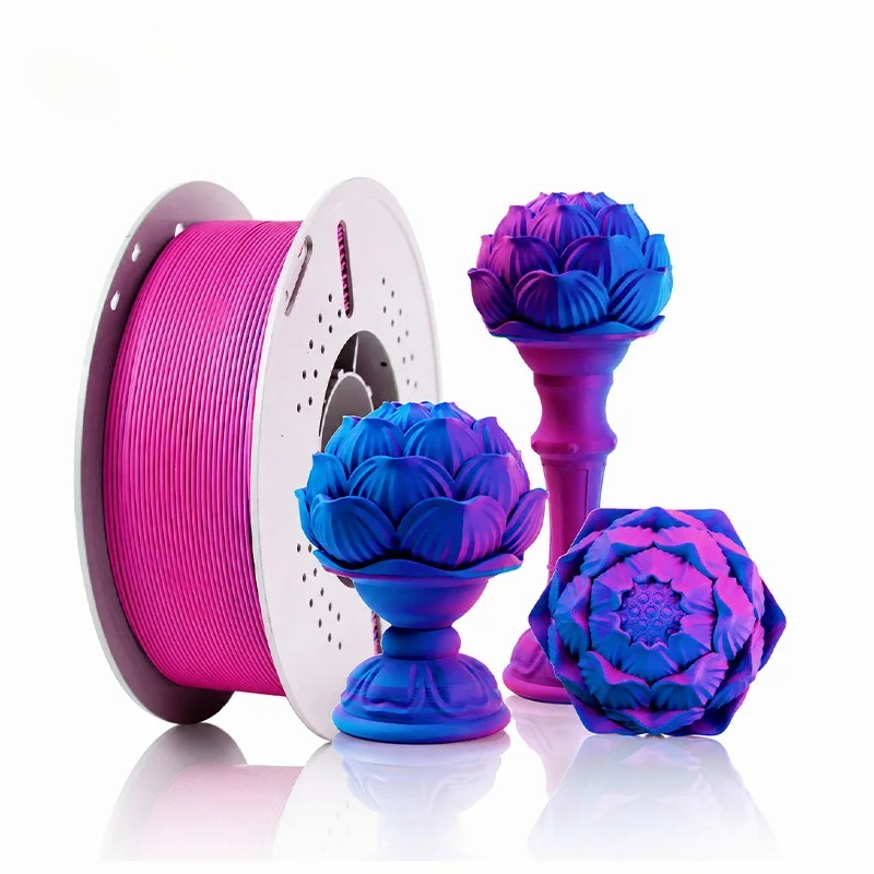 Funssor  Matte Tri-Color PLA+ Filament 1.75mm 1KG High Speed 3D Printer Filament Matte Triple Colors
