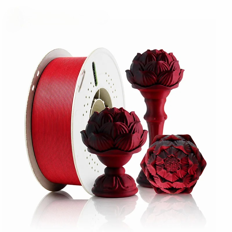 Funssor  Matte Tri-Color PLA+ Filament 1.75mm 1KG High Speed 3D Printer Filament Matte Triple Colors