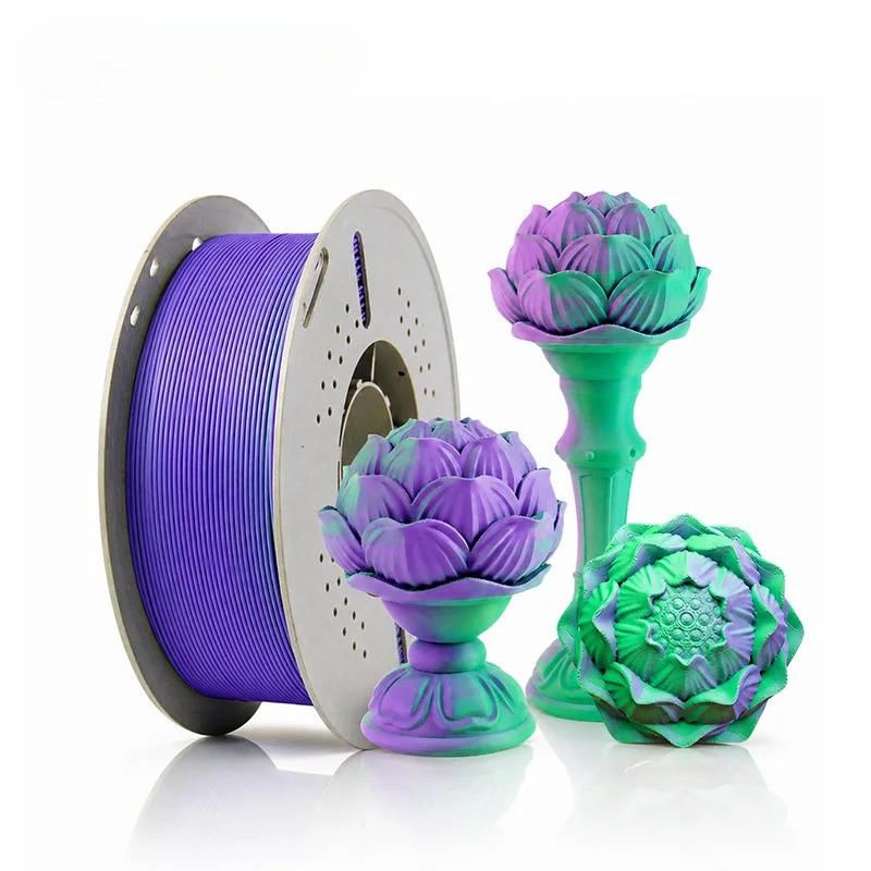 Funssor  Matte Tri-Color PLA+ Filament 1.75mm 1KG High Speed 3D Printer Filament Matte Triple Colors