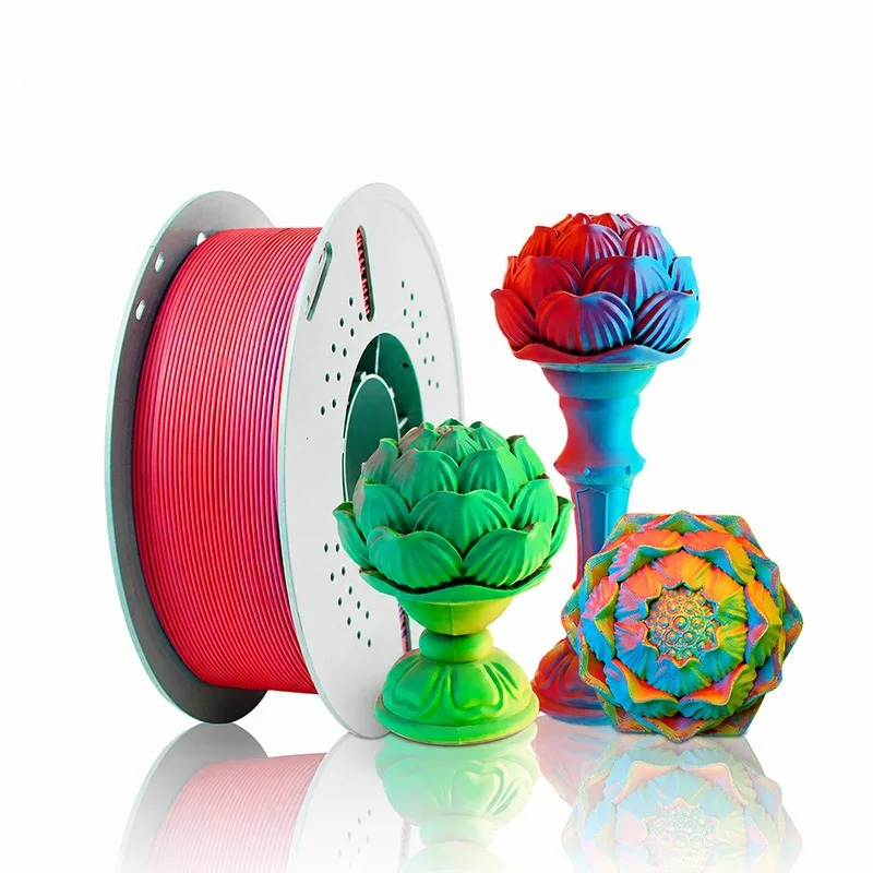 Funssor  Matte Tri-Color PLA+ Filament 1.75mm 1KG High Speed 3D Printer Filament Matte Triple Colors