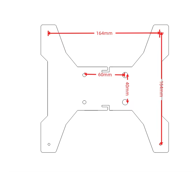 Anycubic Kobra Neo 3D Printer Y Axis carbon fiber plate upgrade build plate 3MM thickness