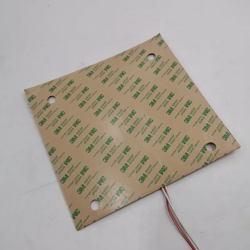 Funssor Micron+ 3D Printer Silicone Heater Pad 160mm Size 24V 200W Full Cover Build Plate HeatBed Heating Mat for 3D Printing