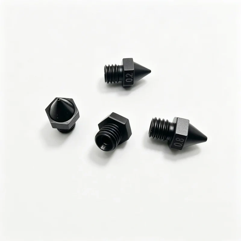 Funssor Replacement Hardened Steel Nozzle 0.2/0.4/0.6/0.8mm For Raise3D Pro2 E2 Pro3 3D Printer