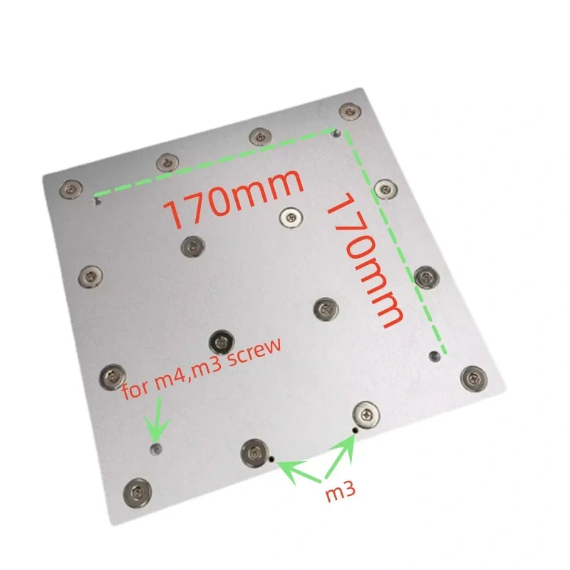 Funssor VZ235 Ender3 3D Printer Upgrade  CNC magnet bed build plate PEI sheet sheet kit magbed AC heatpad