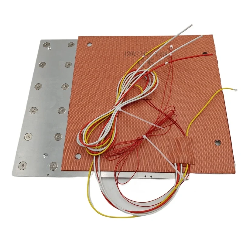Funssor Creality K1 MAX Heated Bed Upgrade Kit Raw Material Not Polished Plate 120/240V 750W Silicone Heater Pad