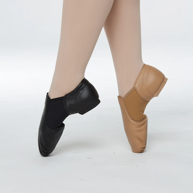 Neoprene Elastic Slip-on Jazz Shoes (Cow leather)