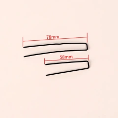 None Bend U Shape Hair Pin