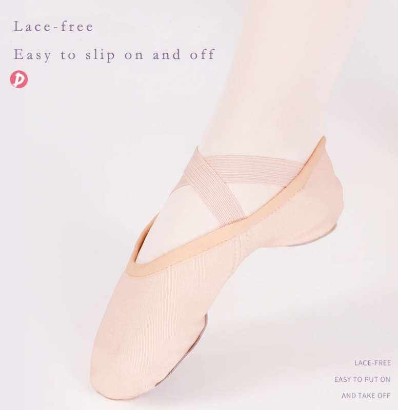 Split Sole Stretch Canvas Ballet Shoe