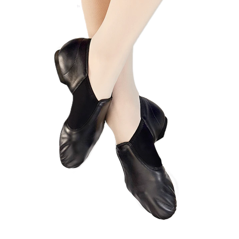 DANCEBUY Jazz Neoprene Elastic Slip-on Jazz Shoes (Pig leather)
