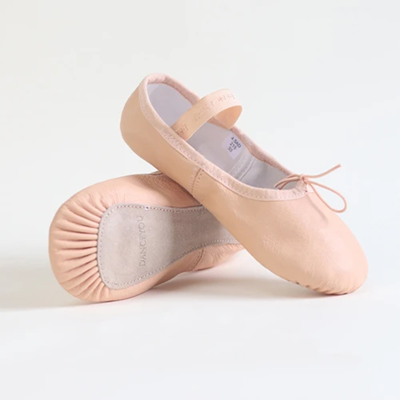 Leather Full Sole Ballet Shoes