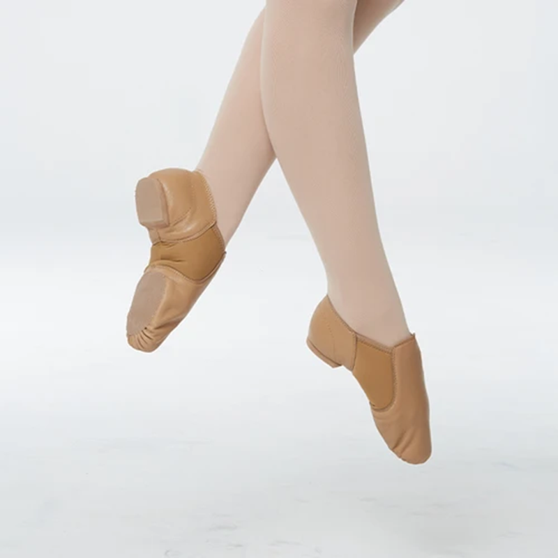 DANCEBUY Jazz Neoprene Elastic Slip-on Jazz Shoes (Pig leather)