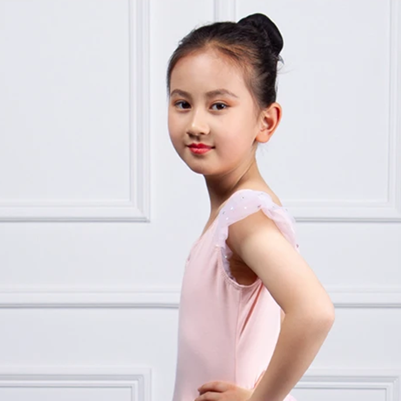 Children's Sequined Mesh Dress