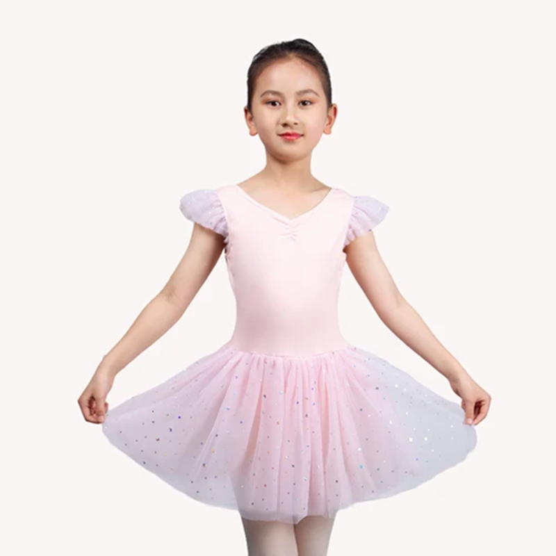 Children's Sequined Mesh Dress