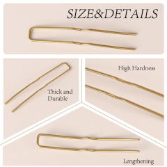 None Bend U Shape Hair Pin