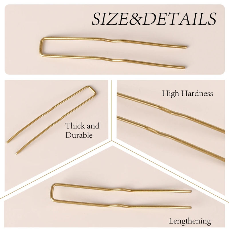 None Bend U Shape Hair Pin