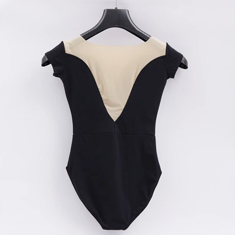 Front Short Sleeve Leotard