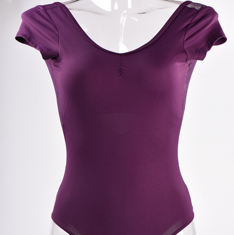 Lace Short Sleeve Leotard