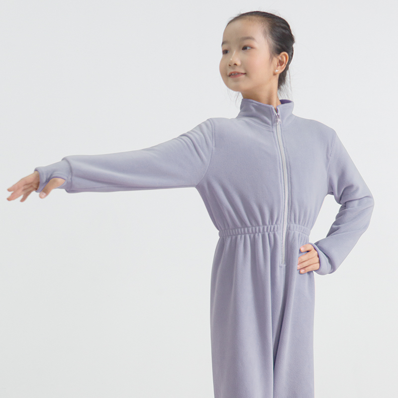 Double sided fleece winter warm jumpsuit