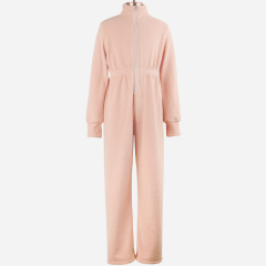 Double sided fleece winter warm jumpsuit