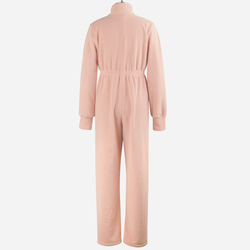 Double sided fleece winter warm jumpsuit