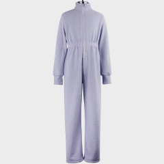 Double sided fleece winter warm jumpsuit