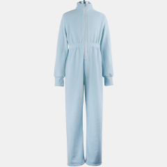 Double sided fleece winter warm jumpsuit
